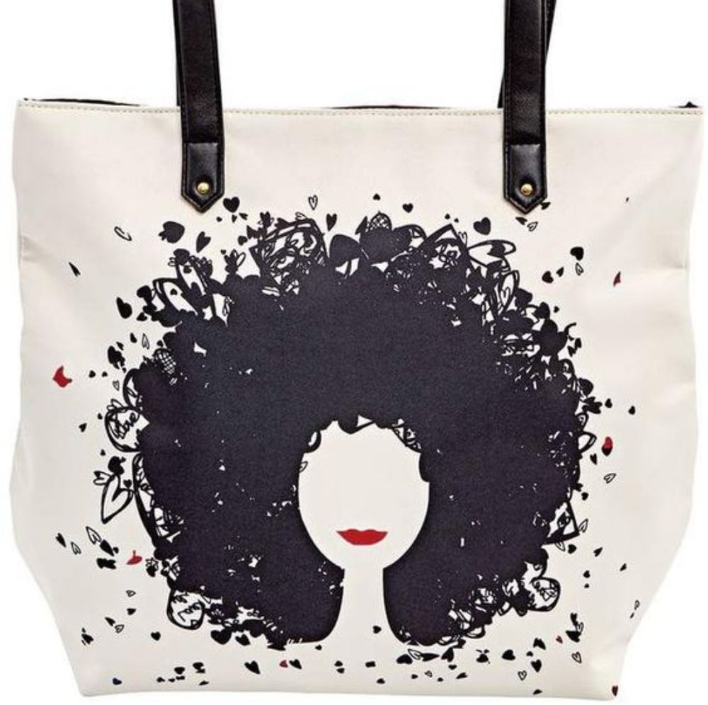 NWT Silk Elements Hearts and Curls Tote Bag Pink